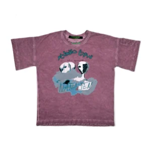 ALIEN CREATURES PURPLE WASHED HEAVY-WEIGHT T-SHIRT