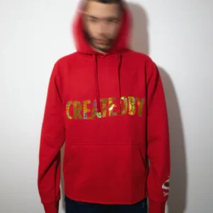 RED HEAVY-WEIGHT LOGO SWEATSHIRT