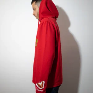 RED HEAVY-WEIGHT LOGO SWEATSHIRT