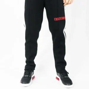 RED LOGO TRACKPANTS